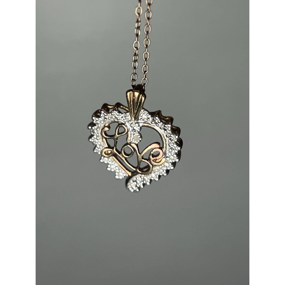 Vtg Prime Art And Jewel Gold Plated Sterling 925 Silver Heart Love And Cz Accent - Picture 2 of 6